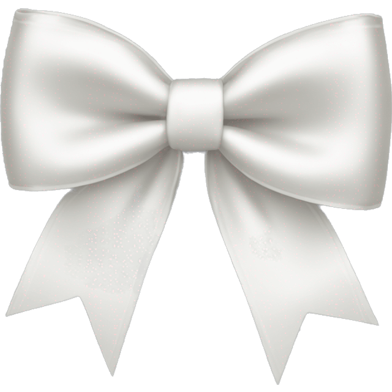 white satin bow emoji