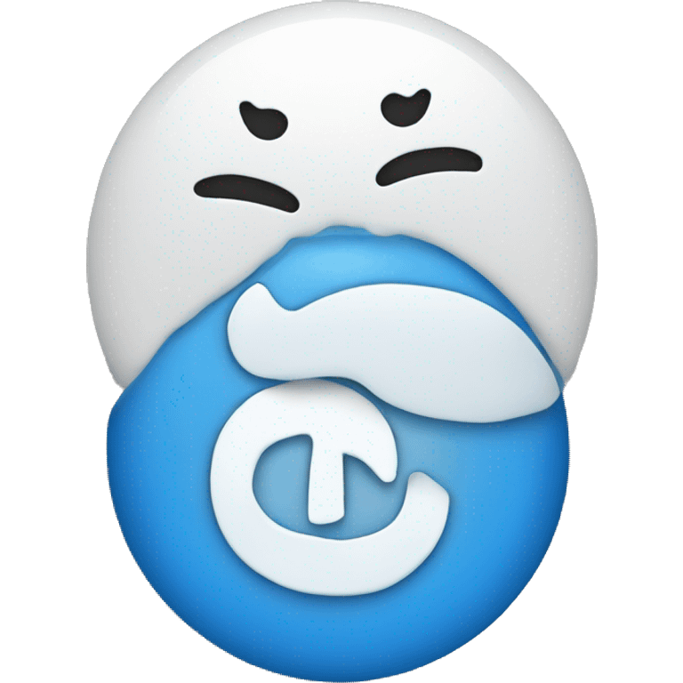 blue circle having a white tick inside it  emoji