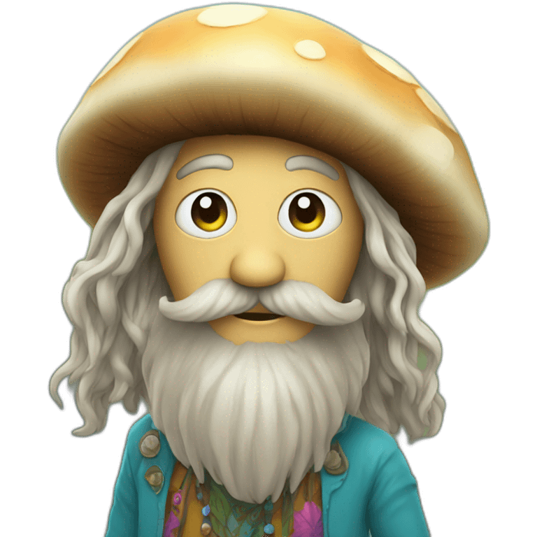 mushroom hippie emoji