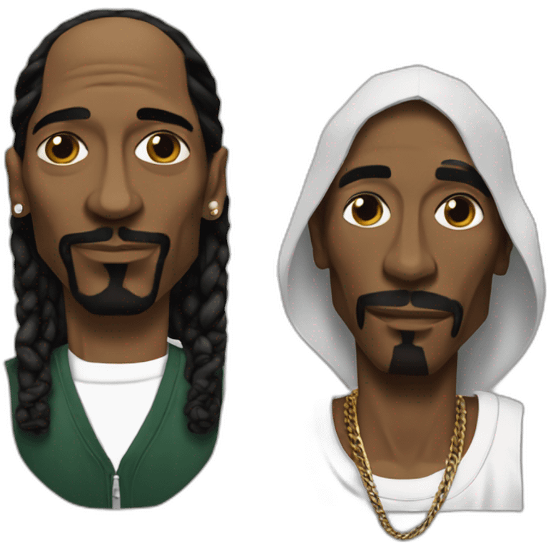 Snoop dogg ando Tupac Shakur emoji