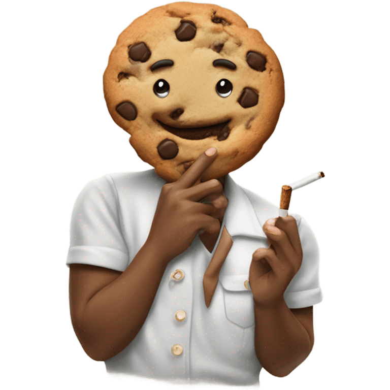 Cookie smoking a cigarette  emoji