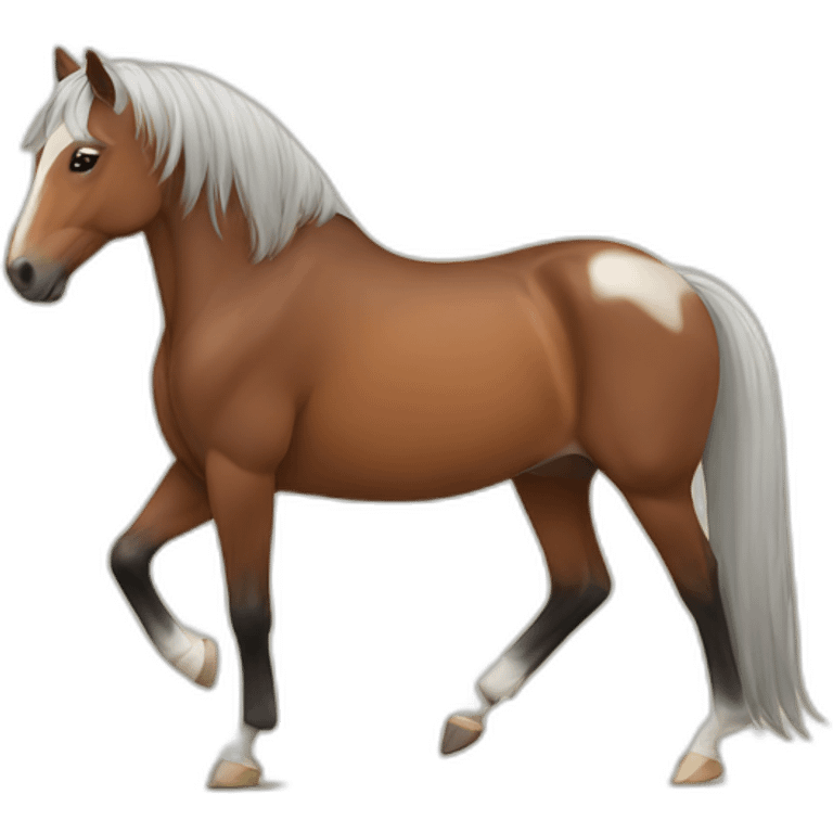 A horse that does yoga emoji