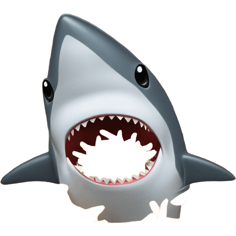 Shark eating 1 billion French fries emoji