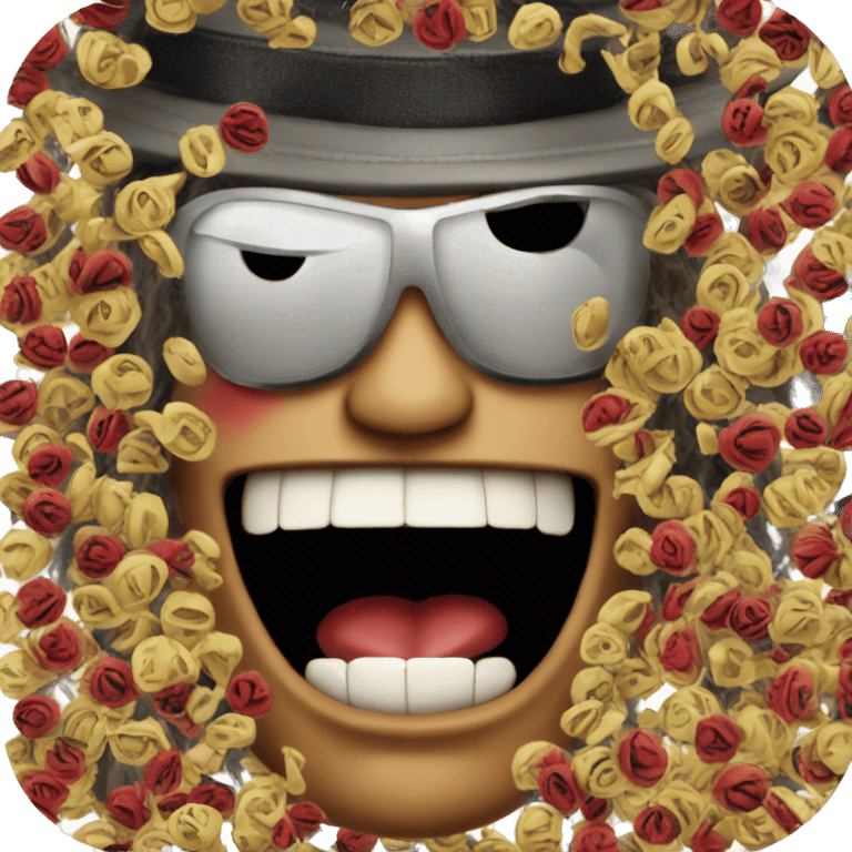 Slash from Guns'N'Roses with surprised reaction emoji