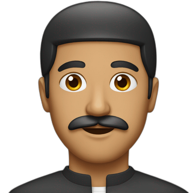 muslim man with mustache emoji