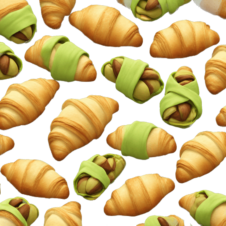 pistachio croissant emoji