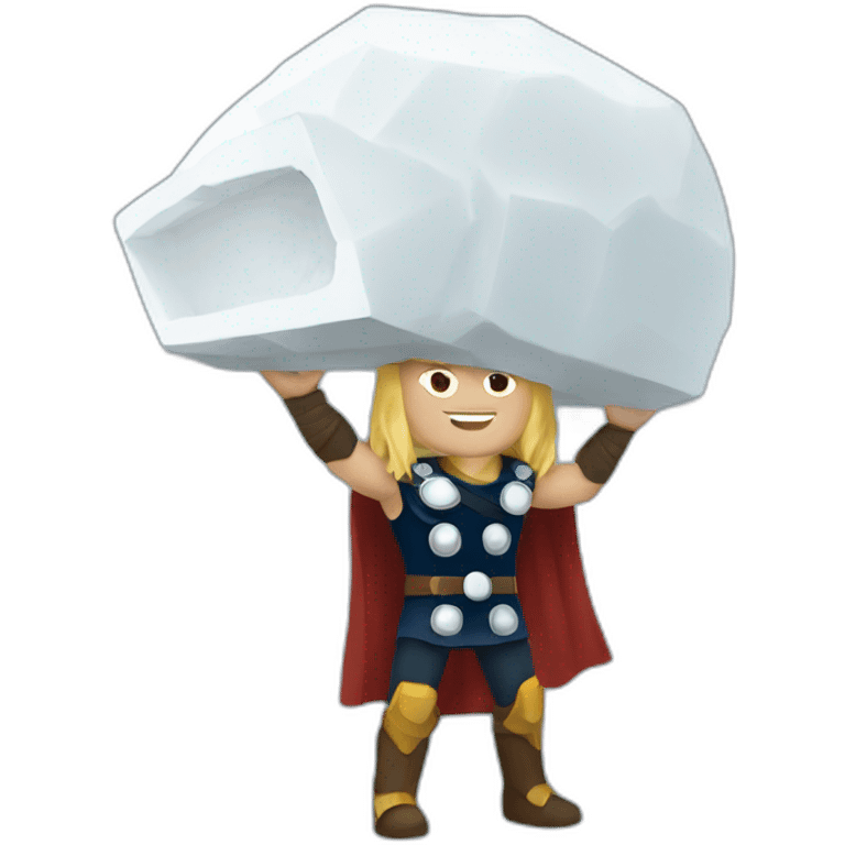 thor holding big igloo emoji