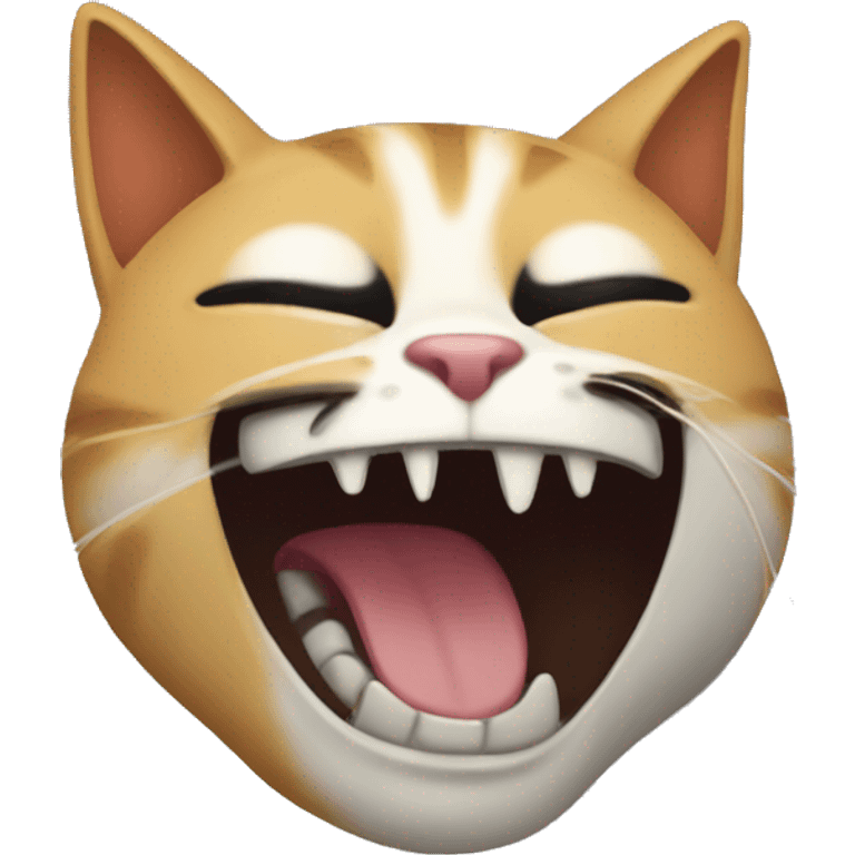 cat with a scream mask emoji