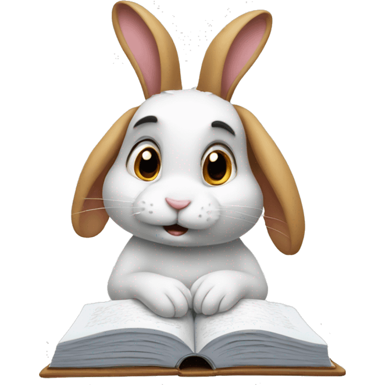 Rabbit is studying  emoji