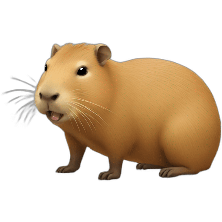 capybara in short emoji