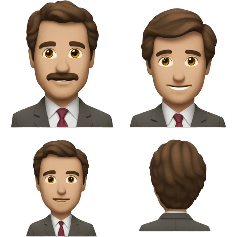 the channel 4 news team from the anchorman movie emoji