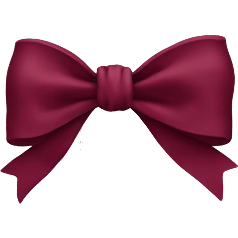 Burgundy bow  emoji