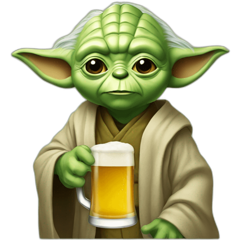 Yoda beer emoji