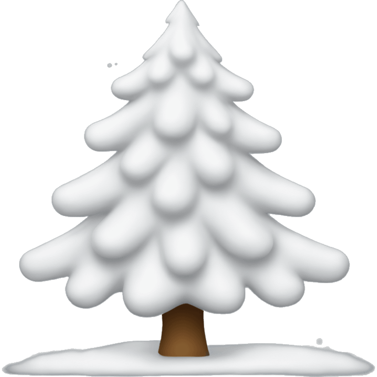 White Christmas tree emoji