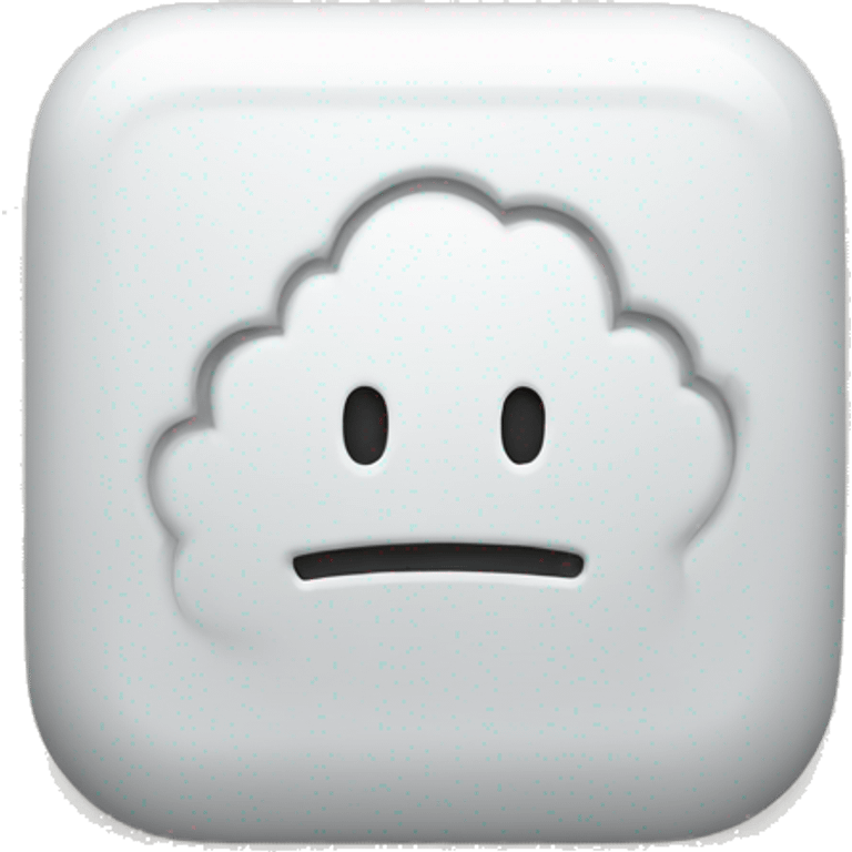 White home button emoji