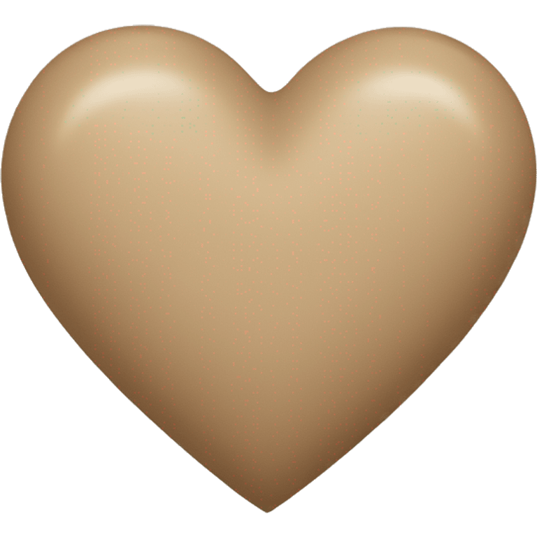 Beige Heart emoji