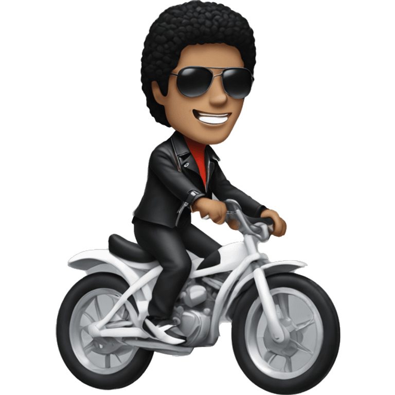 Michael Jackson riding a bike emoji