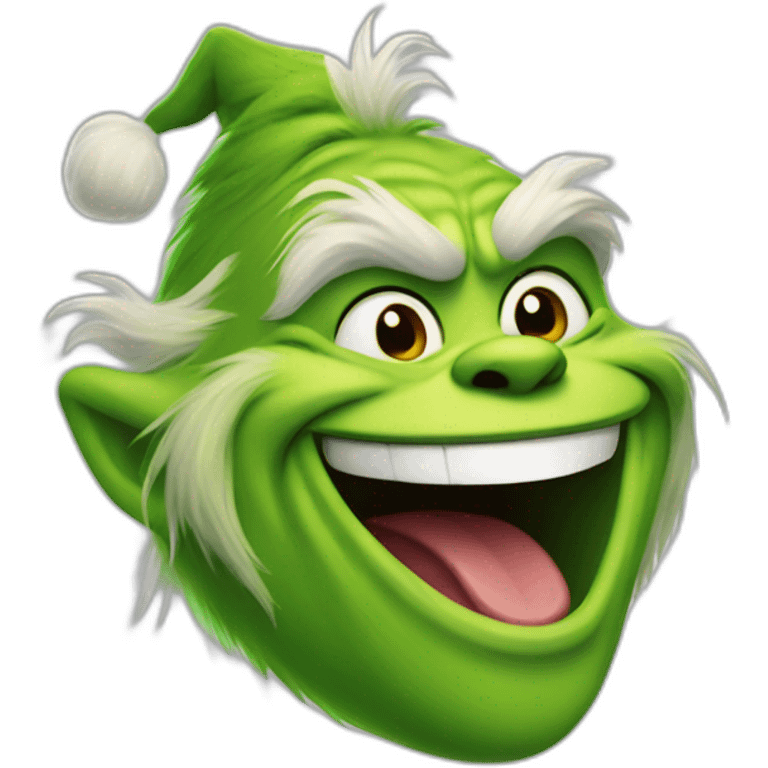 laughing grinch emoji