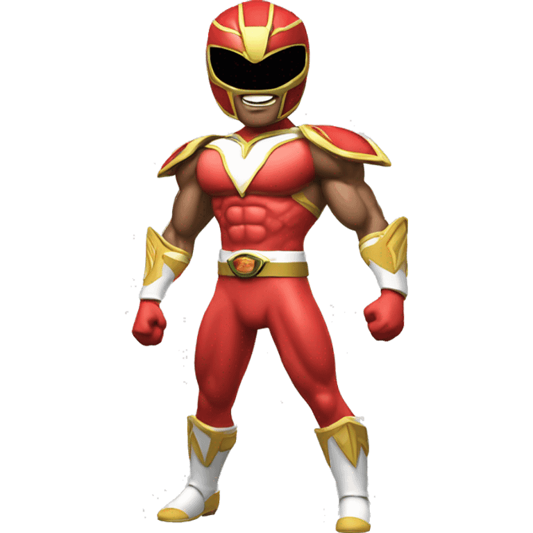 Muscled power ranger emoji