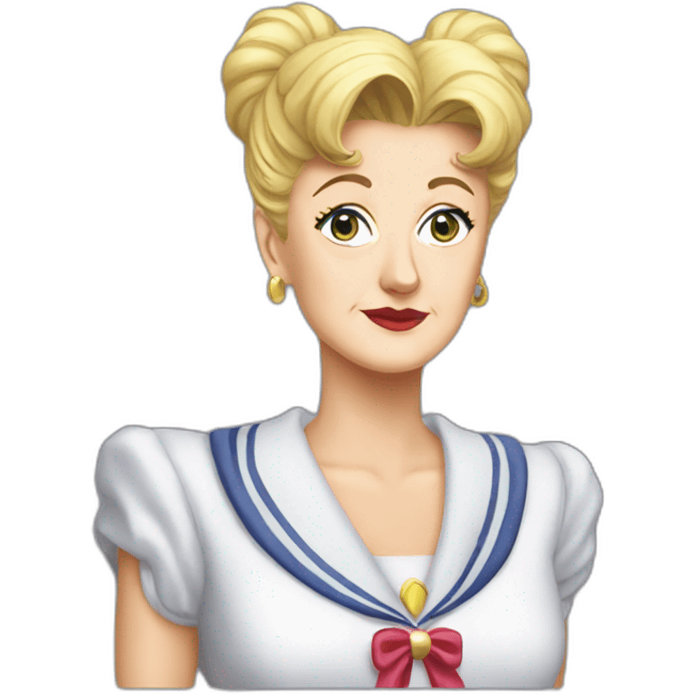 Jessica fletcher as sailor moon emoji