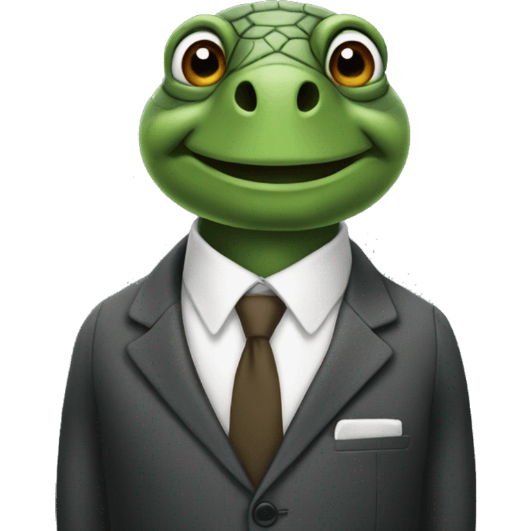 Turtle in a suit emoji