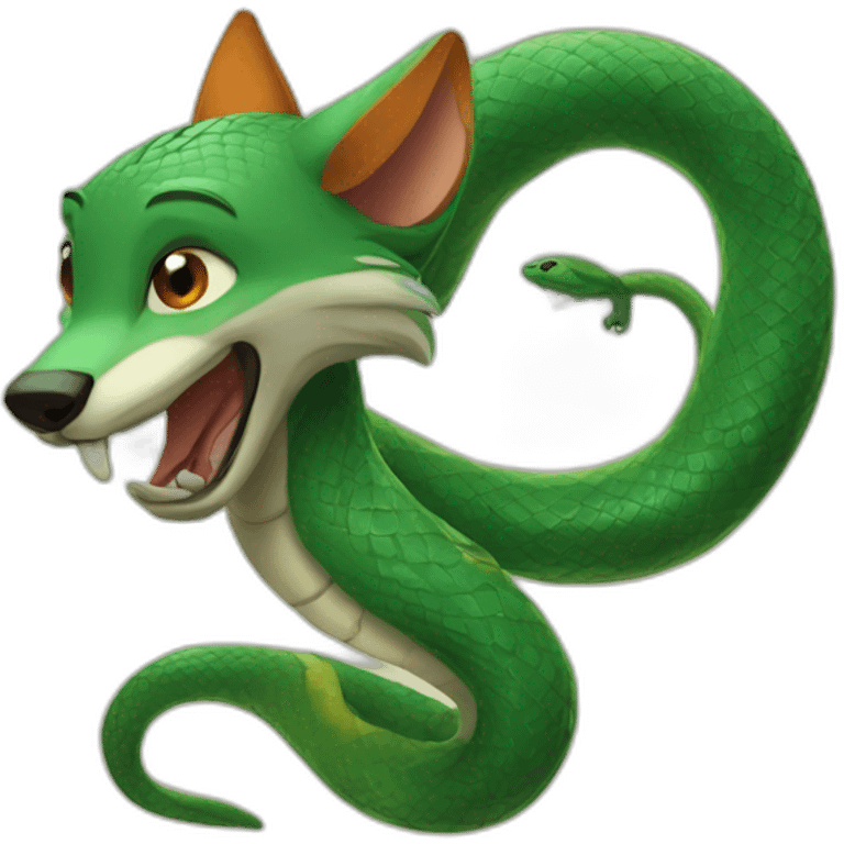 renard et serpent emoji