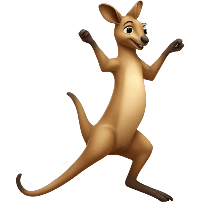 kangaroo dancing emoji