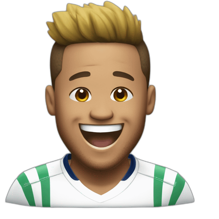 Neymar jr, fat belly, laugh emoji