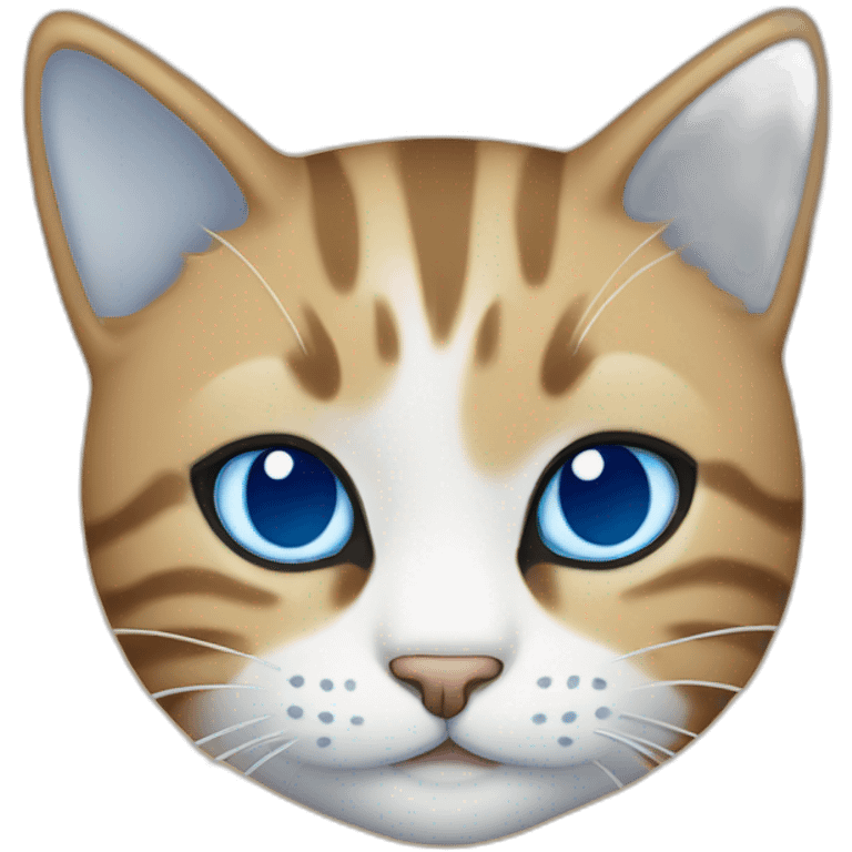 blah cat smiling blue colar emoji