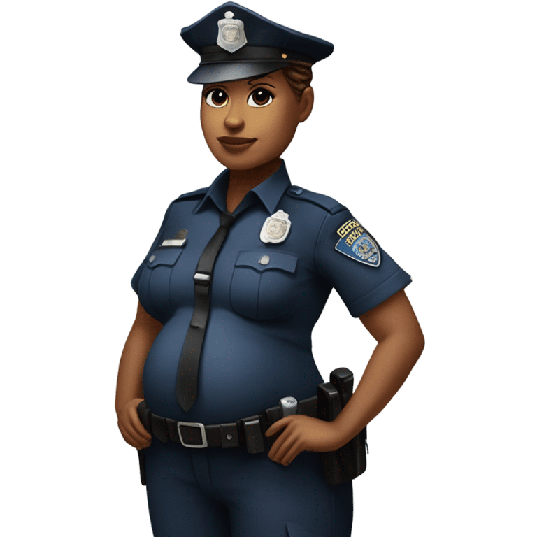 Hyper realistic very very very pregnant woman who is a police officer realistic maternity photos of the police police woman pregnant maternity photos realistic police is pregnant she is expecting and she is a police officer and she is showing her pregnancy photos pregnant police emoji