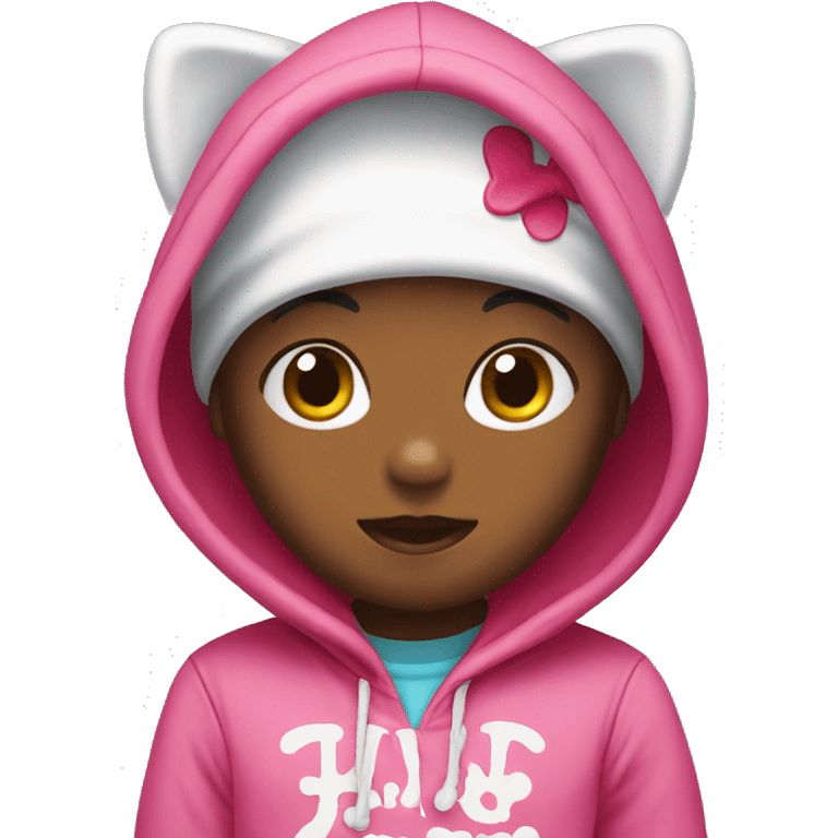 Hood hello Kitty emoji