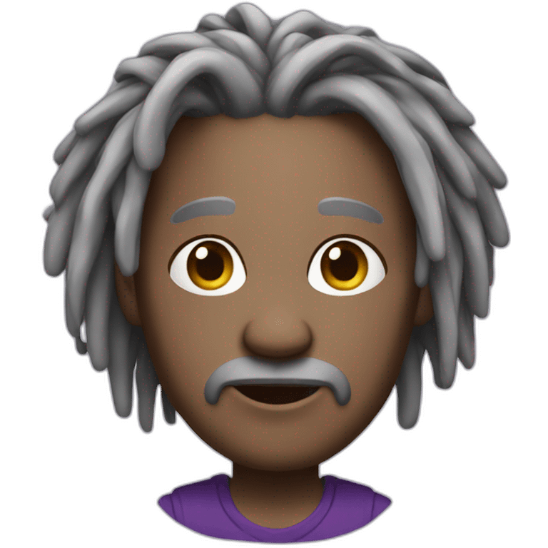 matue with purple dreads emoji