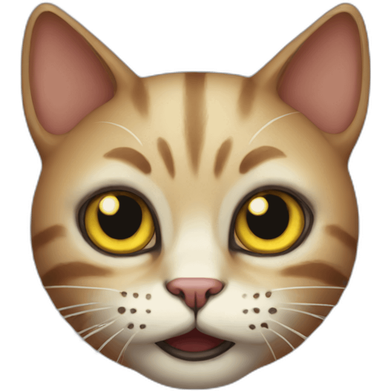 Scary cat emoji