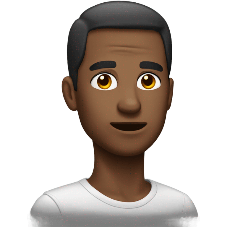 Guy with one eyebrow raised emoji