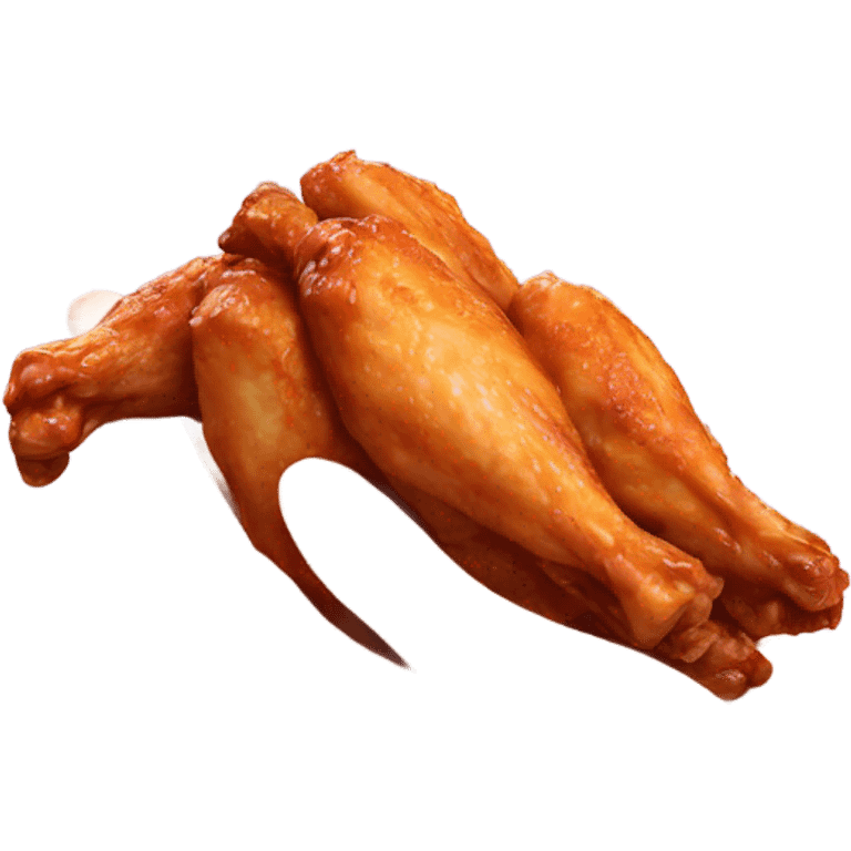 hand holding a chicken wing emoji