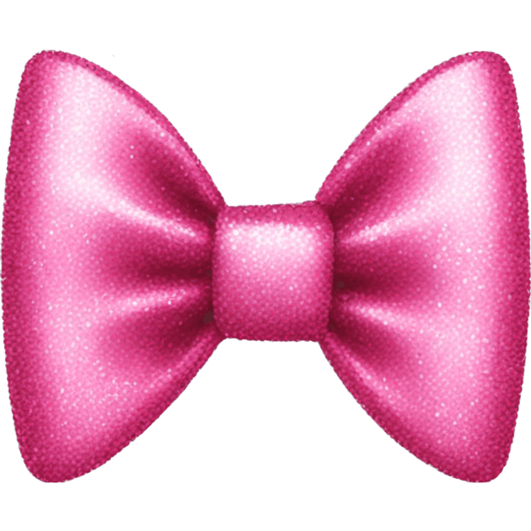 cute pink bow with glitter emoji