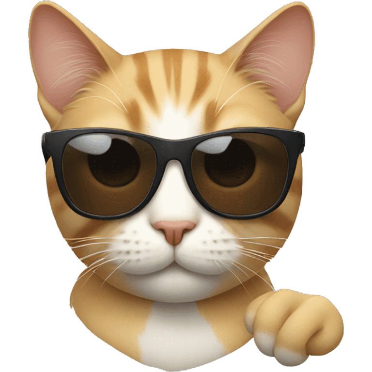 Cat with sunglasses emoji