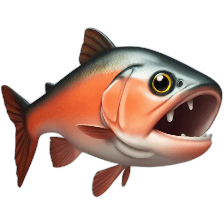 Salmon Piranha emoji