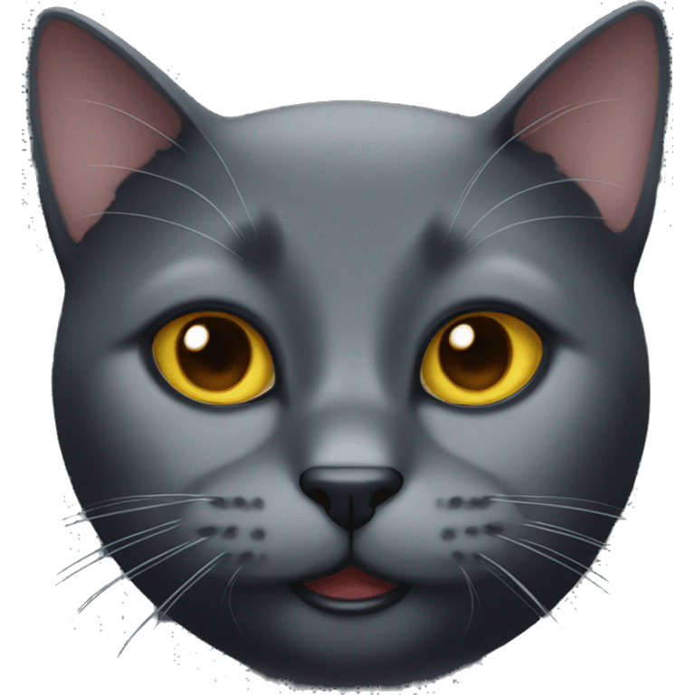 Black cat face  emoji