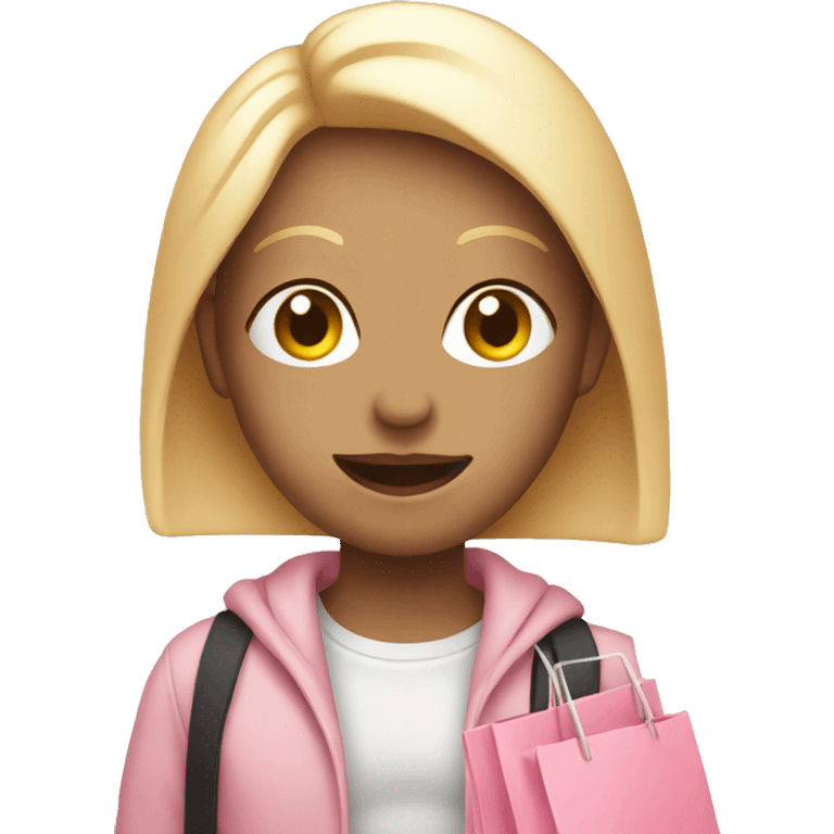 Light pink shopping  emoji