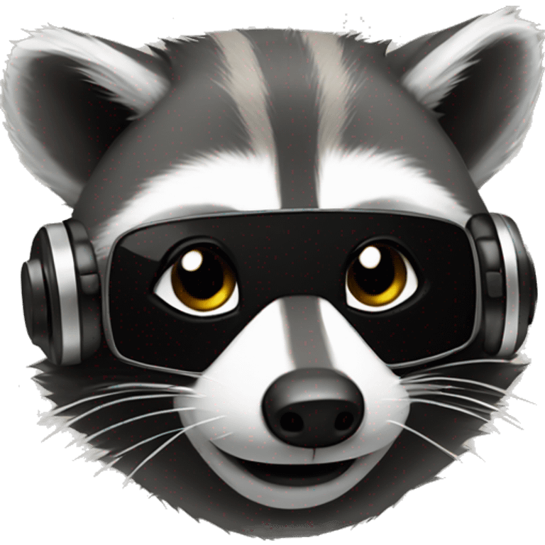 Raccoon dj  emoji