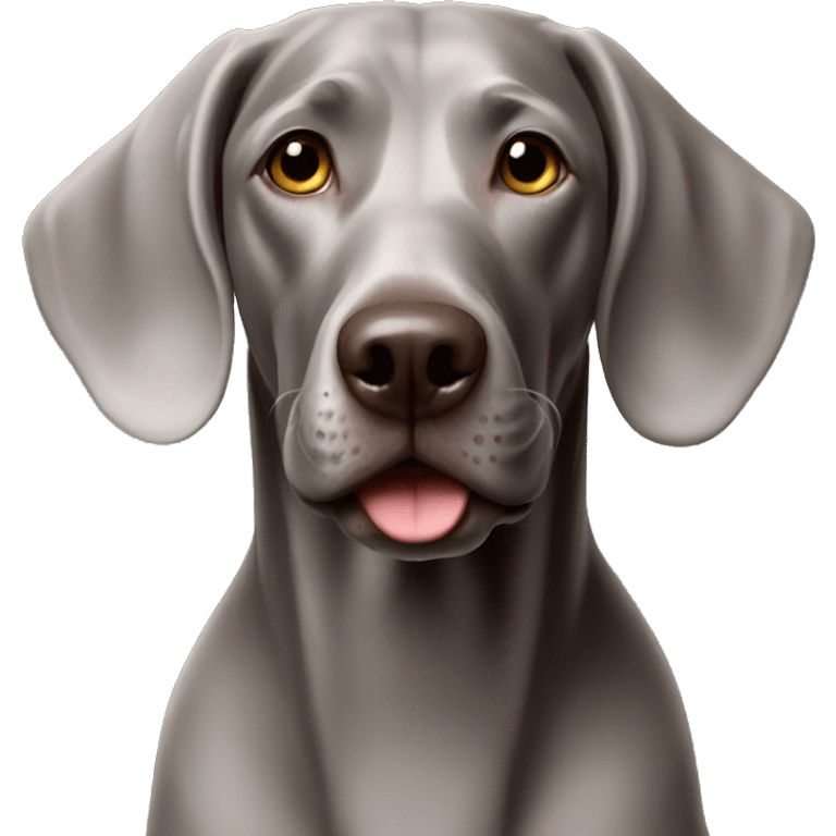 Weimaraner happy  emoji