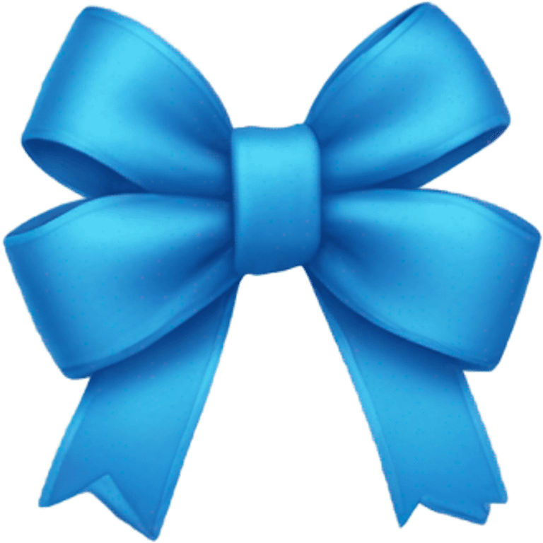 blue bow emoji