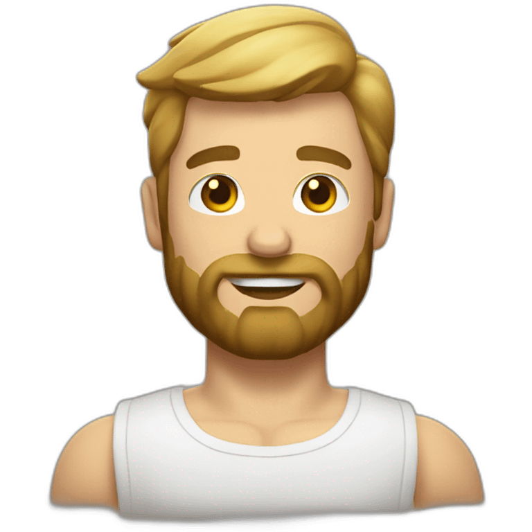 Un homme musclé avec une barbe blanche emoji