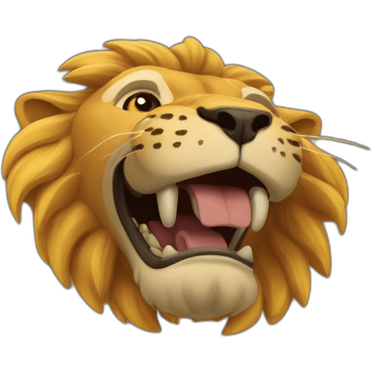 León sorprendido  emoji