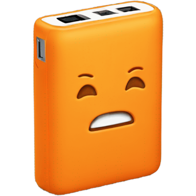 Powerbank orange  emoji