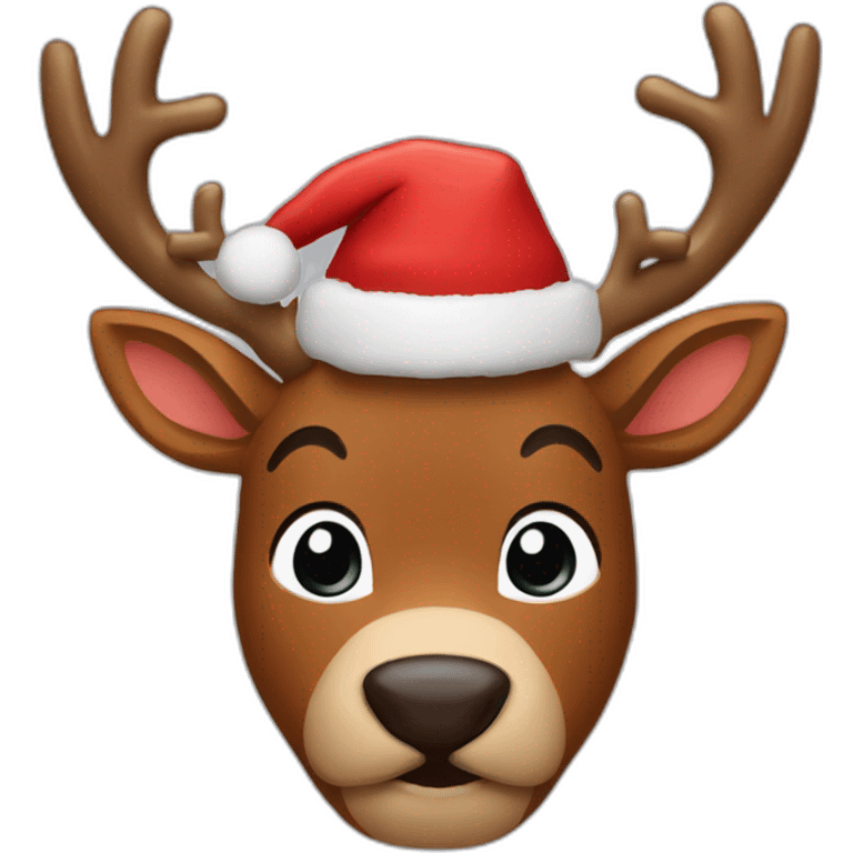 Rudolph con la nariz roja emoji