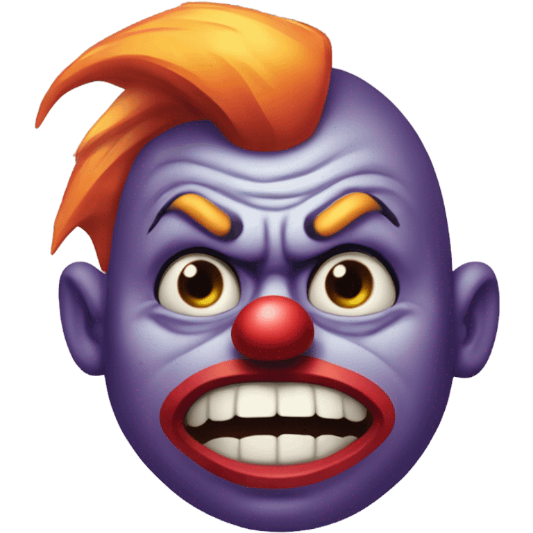 Angry clown  emoji