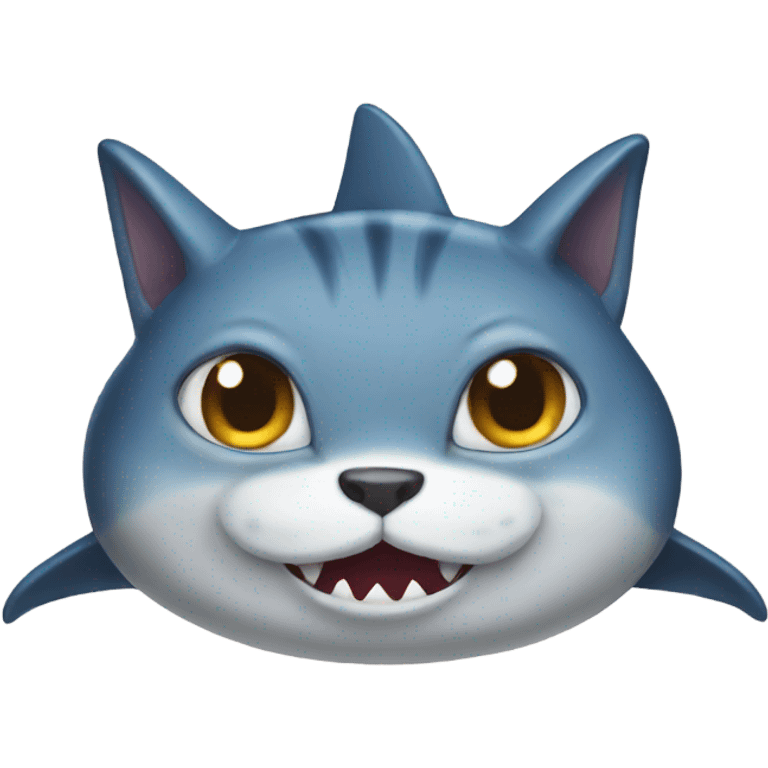 Shark cat emoji