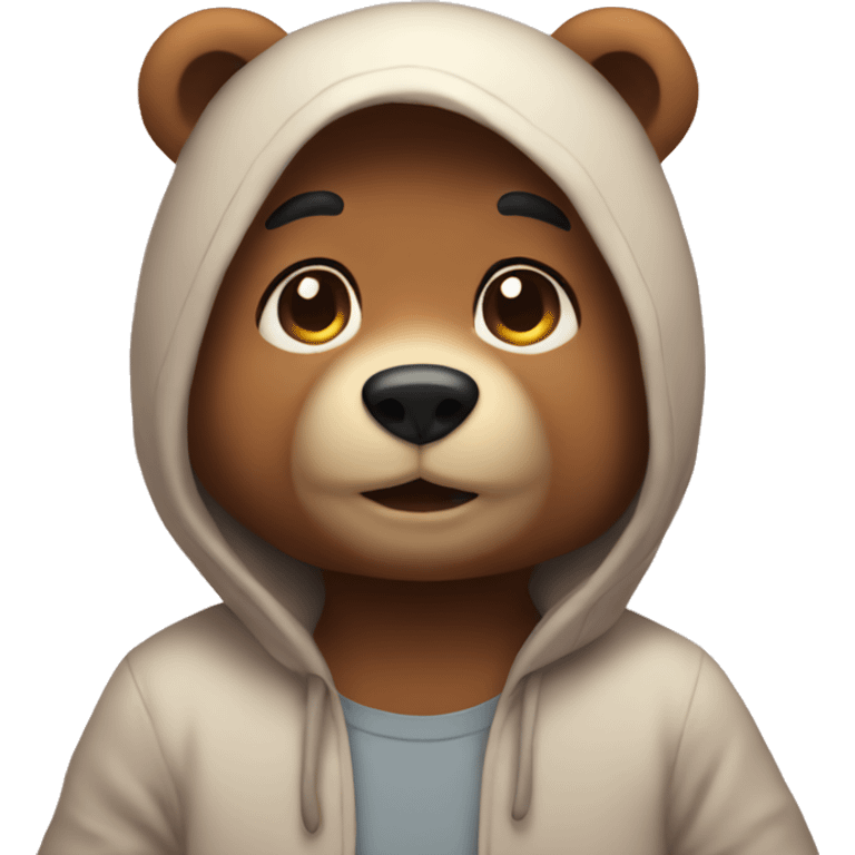 Asthetic cute bear lovely emoji